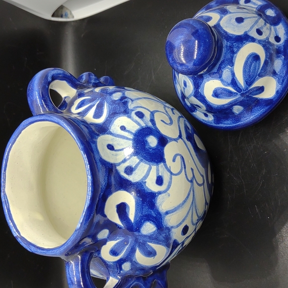 Handmade Clay Jar with Lid - Picture 1 of 4